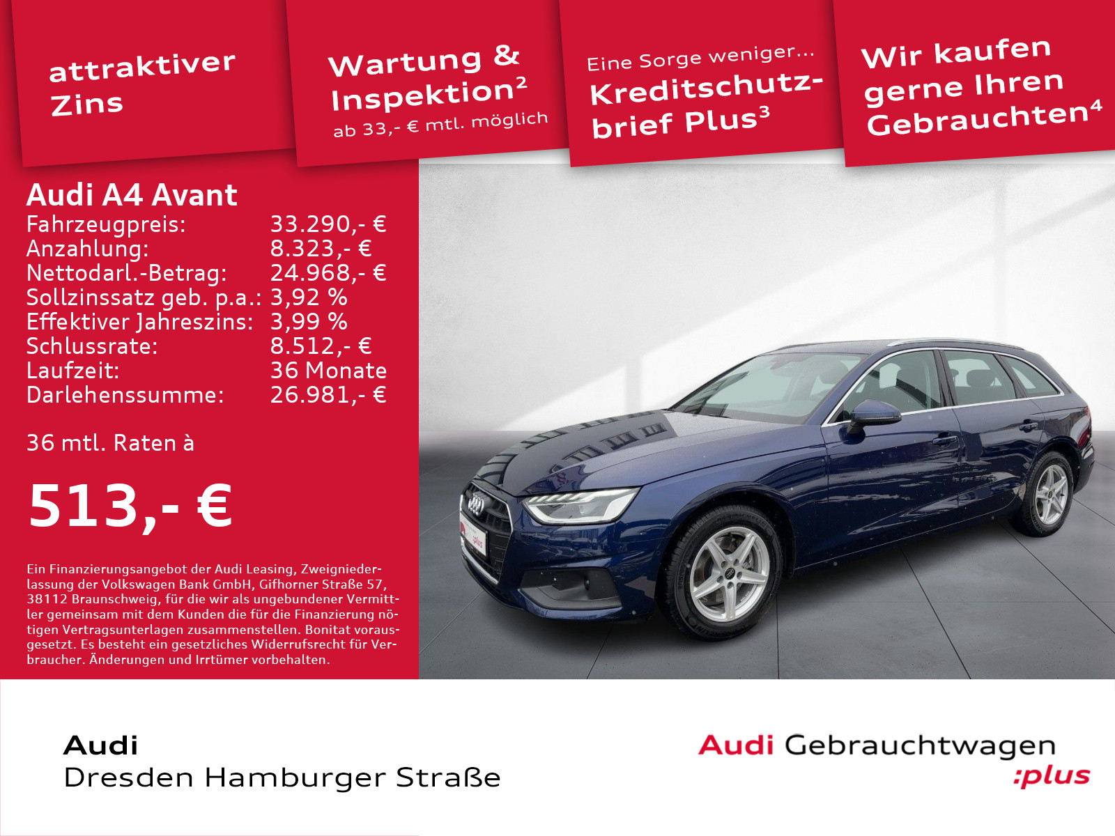 A4 Avant 35 TDI LED Navi Rückfahrkamera S tronic
