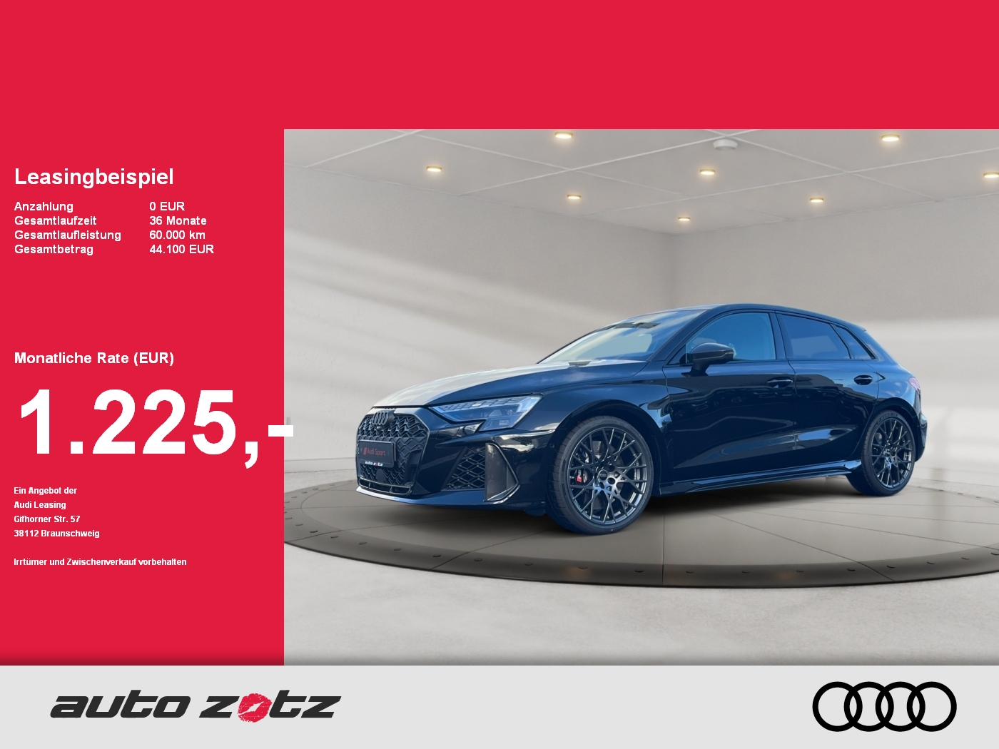 Audi RS3 Sportback quattro