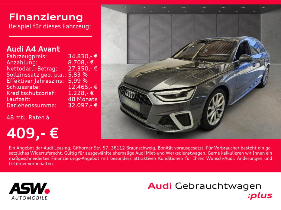 A4 Avant Sline 50TDI quattro Navi Matrix StandHz