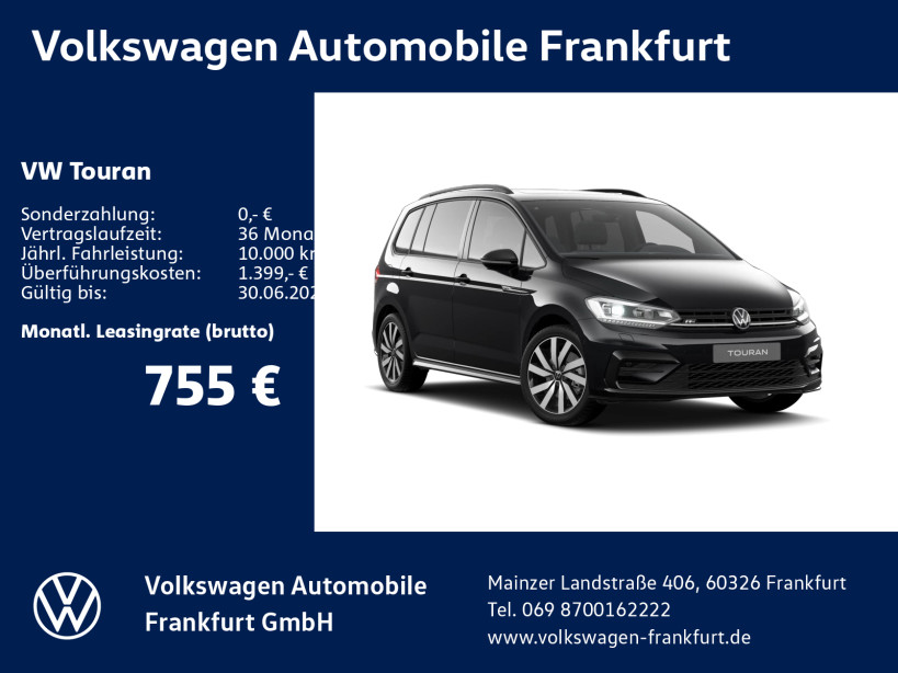 Touran Highline 1,5 l TSI OPF 110 kW (15 0 PS) 7-Gang-Doppelkupplungsgetriebe DSG
