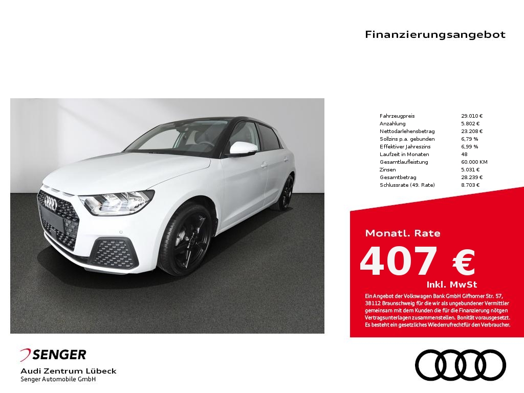 A1 Sportback 25 TFSI Gepäckraum-Paket Sitzhzg. 