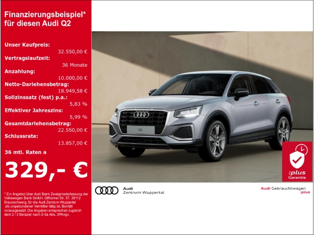 Q2 35 TFSI AHK ACC VIRTUAL LED SHZ PDC Advanced
