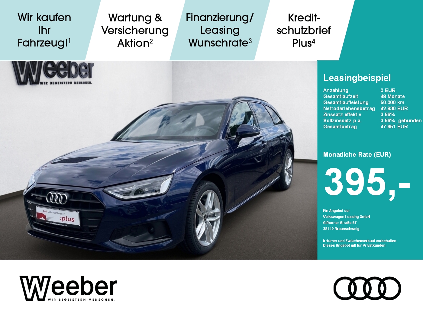 A4 Avant advanced PANO*LEDER*NAVI*LED*5J GAR