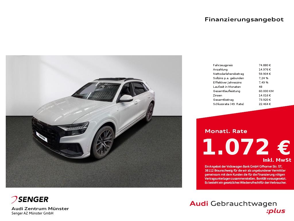 Q8 50 TDI quattro S line Matrix Pano Standh. B&O