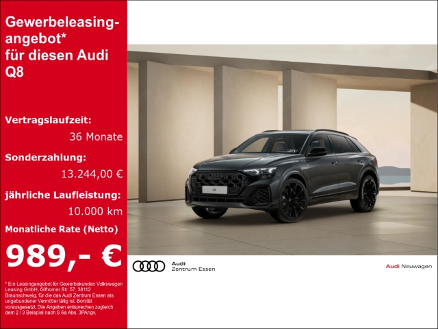 Q8 SUV 55 TFSI E QUATTRO S LINE LED LASER PANO AHK B&O