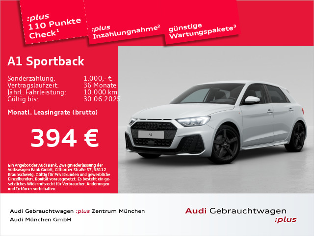 A1 Sportback 35 TFSI S tronic 2x S line Virtual/ACC/LED/Kamera