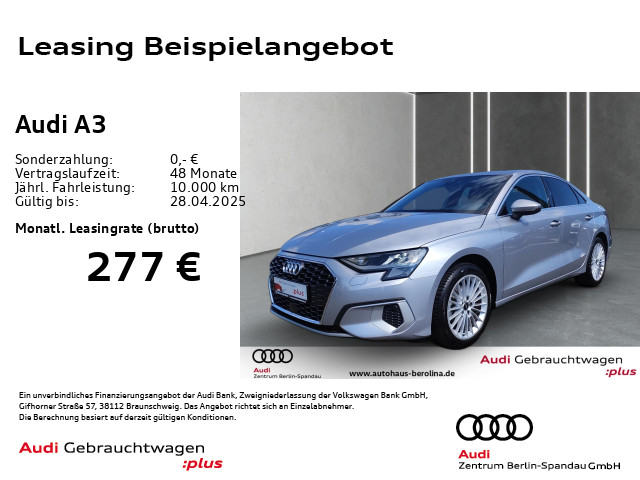 A3 Lim. 35 TFSI Adv. S tronic *GRA*PDC+*SHZ*