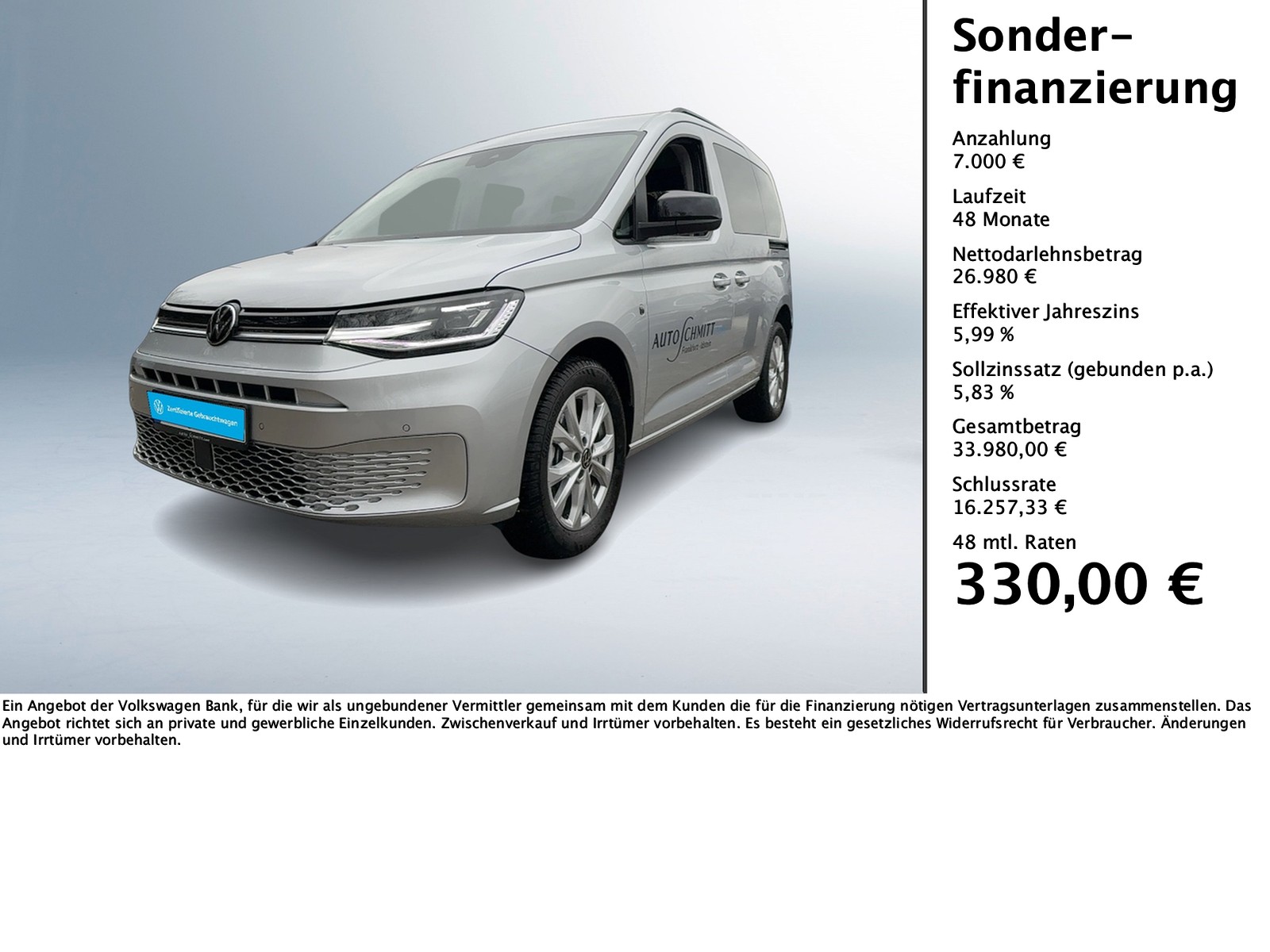 Caddy Life 1.5 TSI MATRIX-LED+ACC+PDC+HU/AU NEU