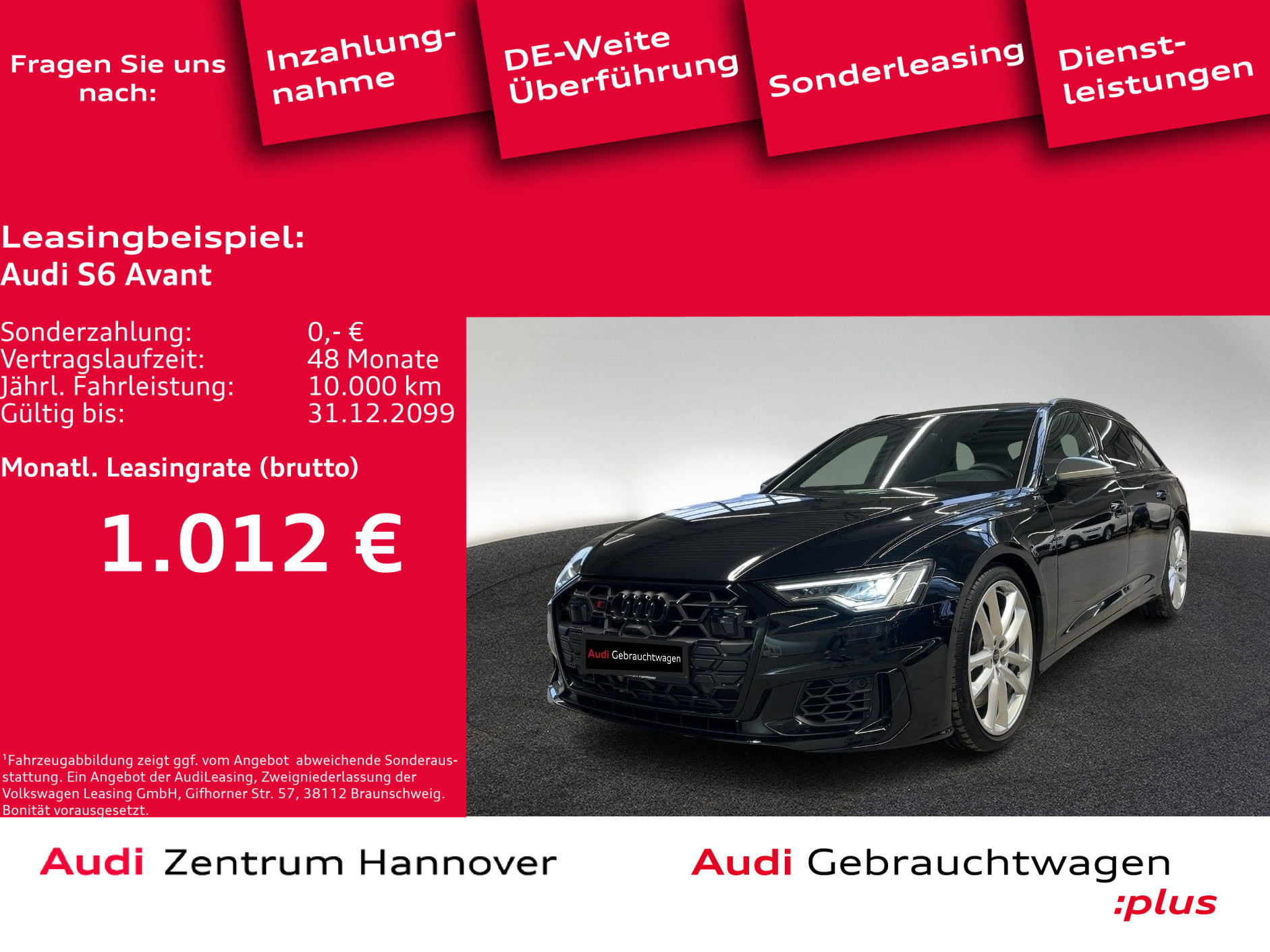 S6 Avant 3.0 TDI quattro HuD Pano Standh. AHK B&O Leder