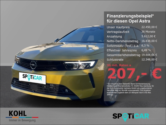Astra L Elegance 1.2 Turbo AHK LED Navi Keyless Rückfahrkam.
