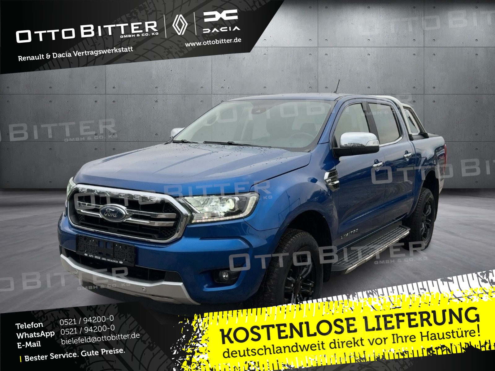 Ranger 2.0 TDCi Panther LIMITED 4x4 DoKa AHK3,5t