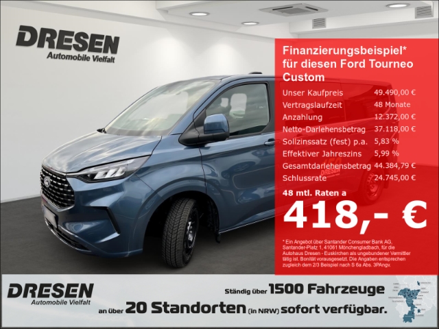 Ford Tourneo Custom 2.0 Titanium 320 L2 EcoBlue 170 Automatik