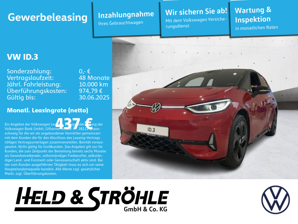 ID.3 GTX 210 kW (286 PS) 79 kWh 1-Gang-A utomatik