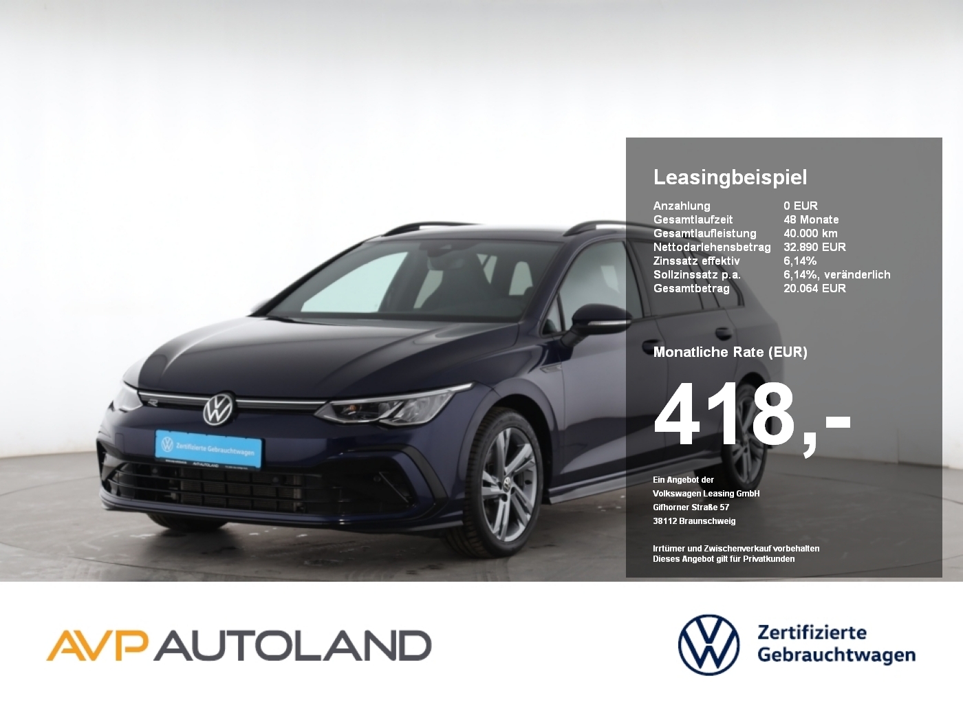 Golf VIII Variant 2.0 TSI DSG 4MOTION R-Line
