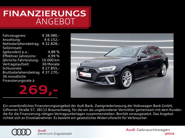 A4 Avant S line 35 TFSI AHK ACC LED NAVI virtual