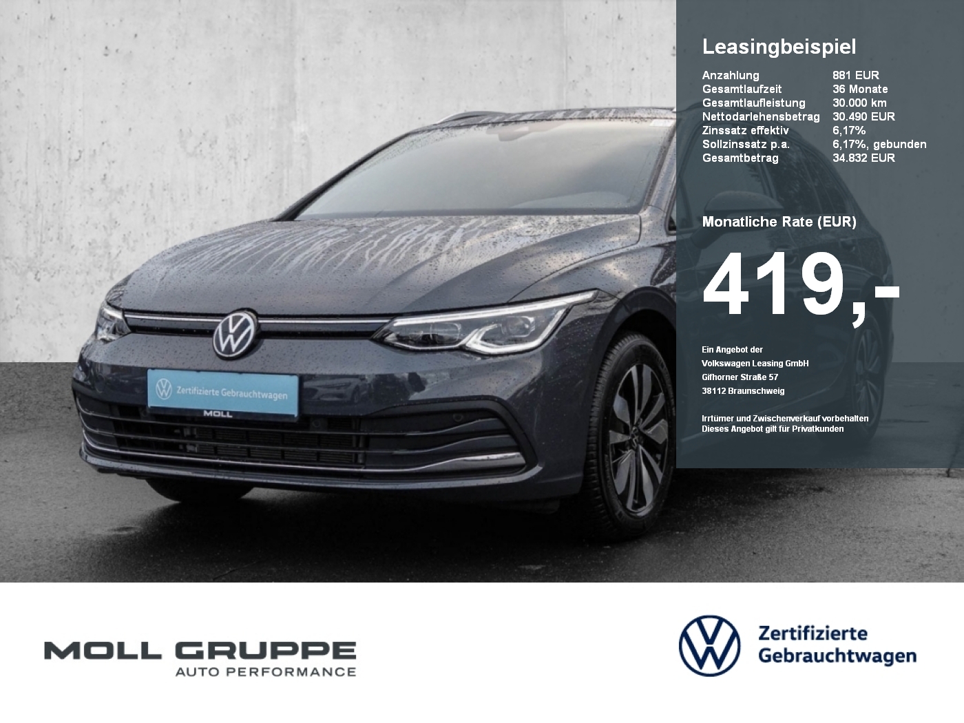 Golf Variant 1.0 eTSI DSG Life MOVE NAVI PANO