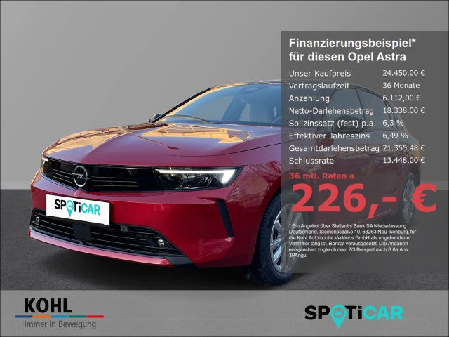 Astra L Elegance 1.2 Turbo AHK LED Navi Keyless Rückfahrkam.