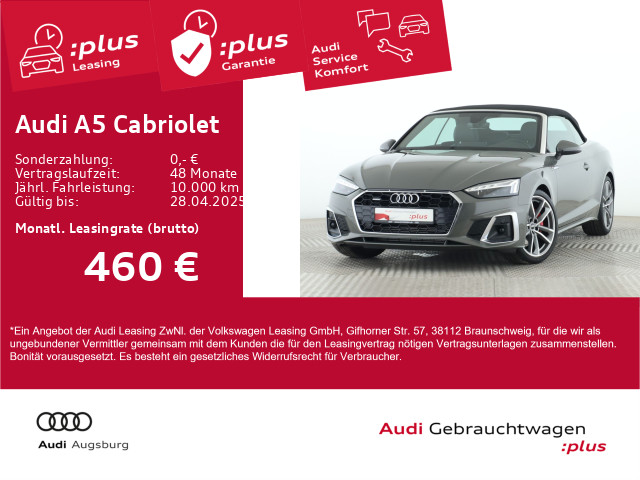 Audi A5 Cabriolet 40 TFSI qu 2x S line 8-fach