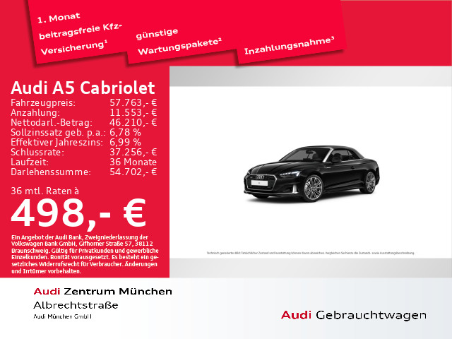 Audi A5 Cabriolet advanced 40 TFSI qu