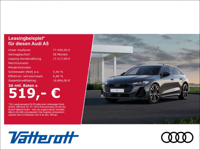 A5 Avant e-hybrid Pano B&O TechPro Matrix