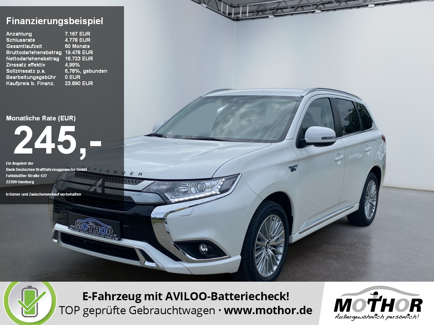 Outlander Basis Spirit 2.4 PHEV TEMP NAVI SHZ