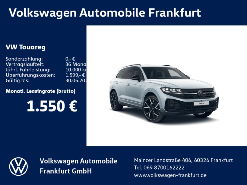 Touareg R-Line 3,0 l V6 TDI SCR 4MOTION 210 kW (286 PS) 8-Gang-Automatik (Tiptro nic)