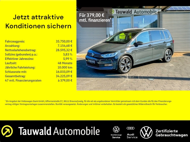 Touran 2.0 TDI DSG Highline PANO/RFK/AHK/5J.GAR