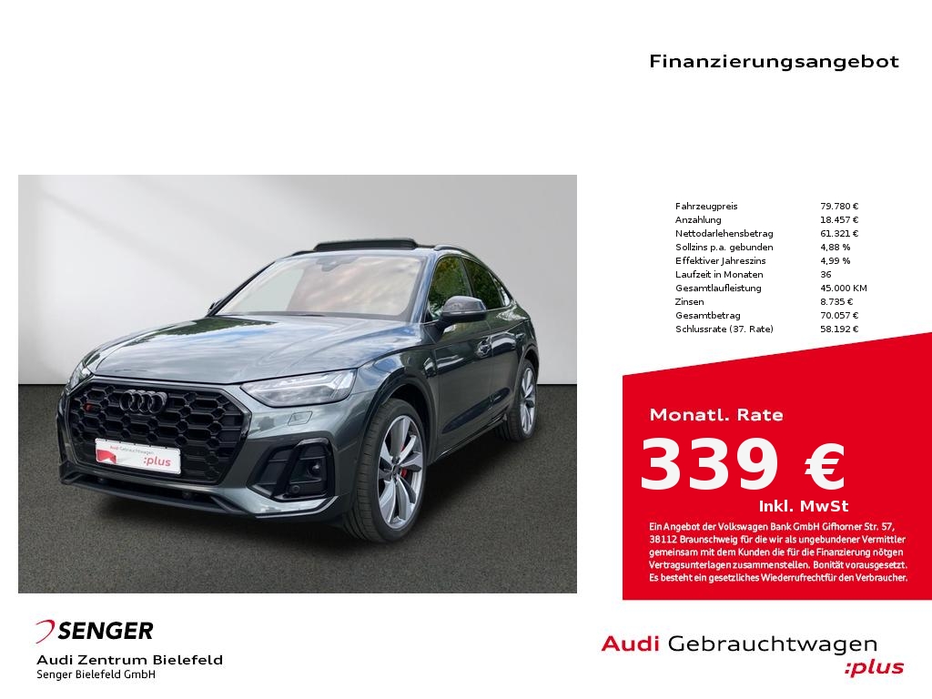 SQ5 Sportback 3.0 TDI quattro Matrix Pano AHK 