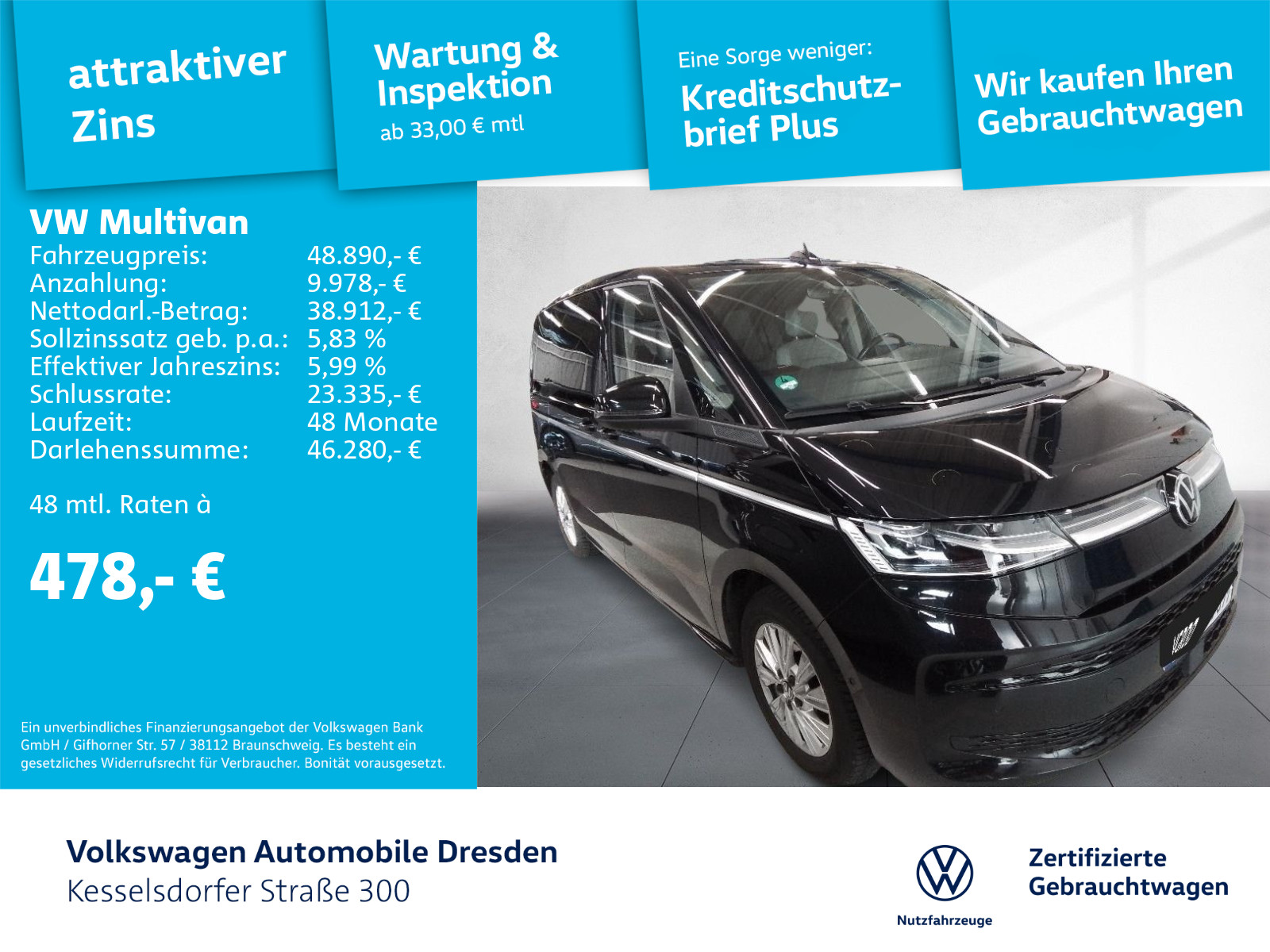 Volkswagen T7 Multivan 2.0 TSI Multivan Style