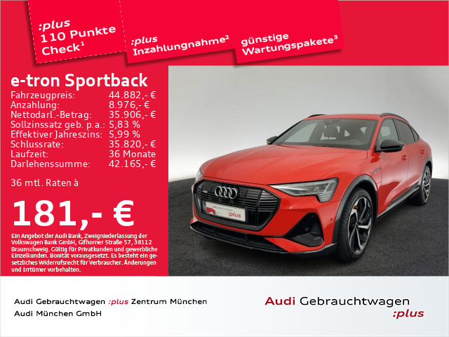 Audi e-tron Sportback 55 qu 2x S line UPE 1