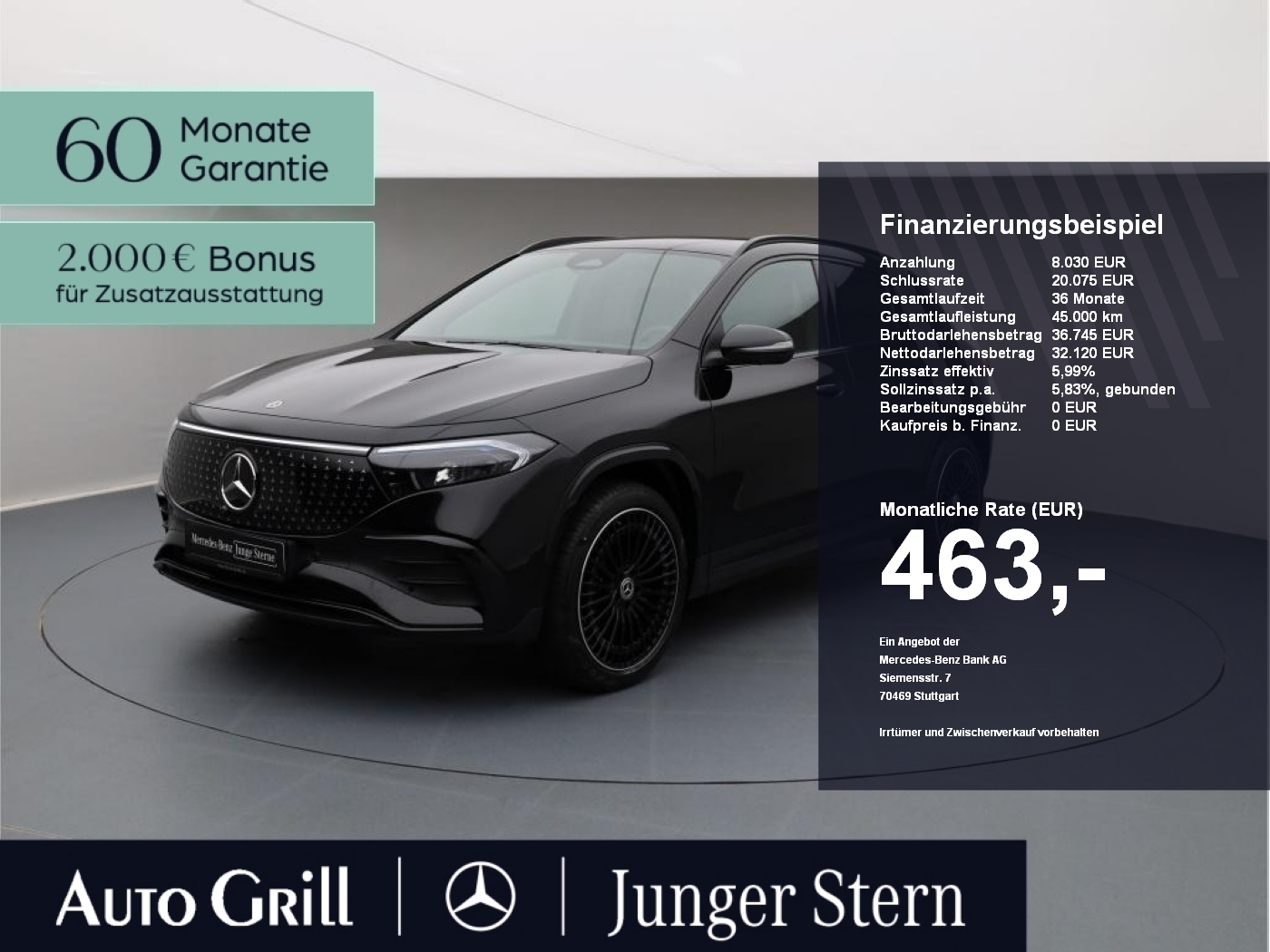 EQA 250 AMG Night 360 Distronic Bonus Totw. VZA