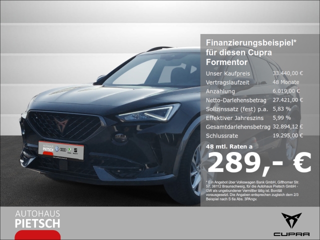 Formentor 2.0 TDI DSG 4Drive Navi ACC Kamera