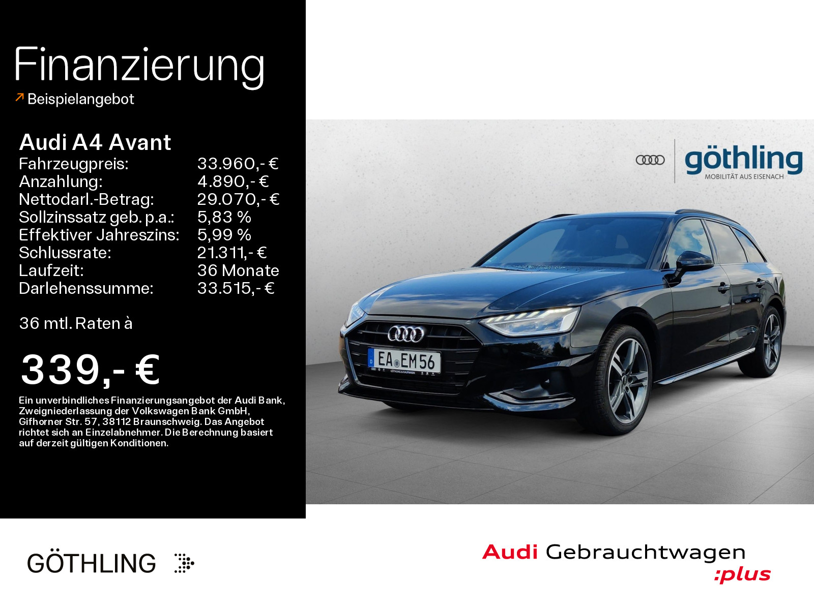 A4 Avant S line 35 TFSI *Navi+*Keyless*EPH vo+hi*