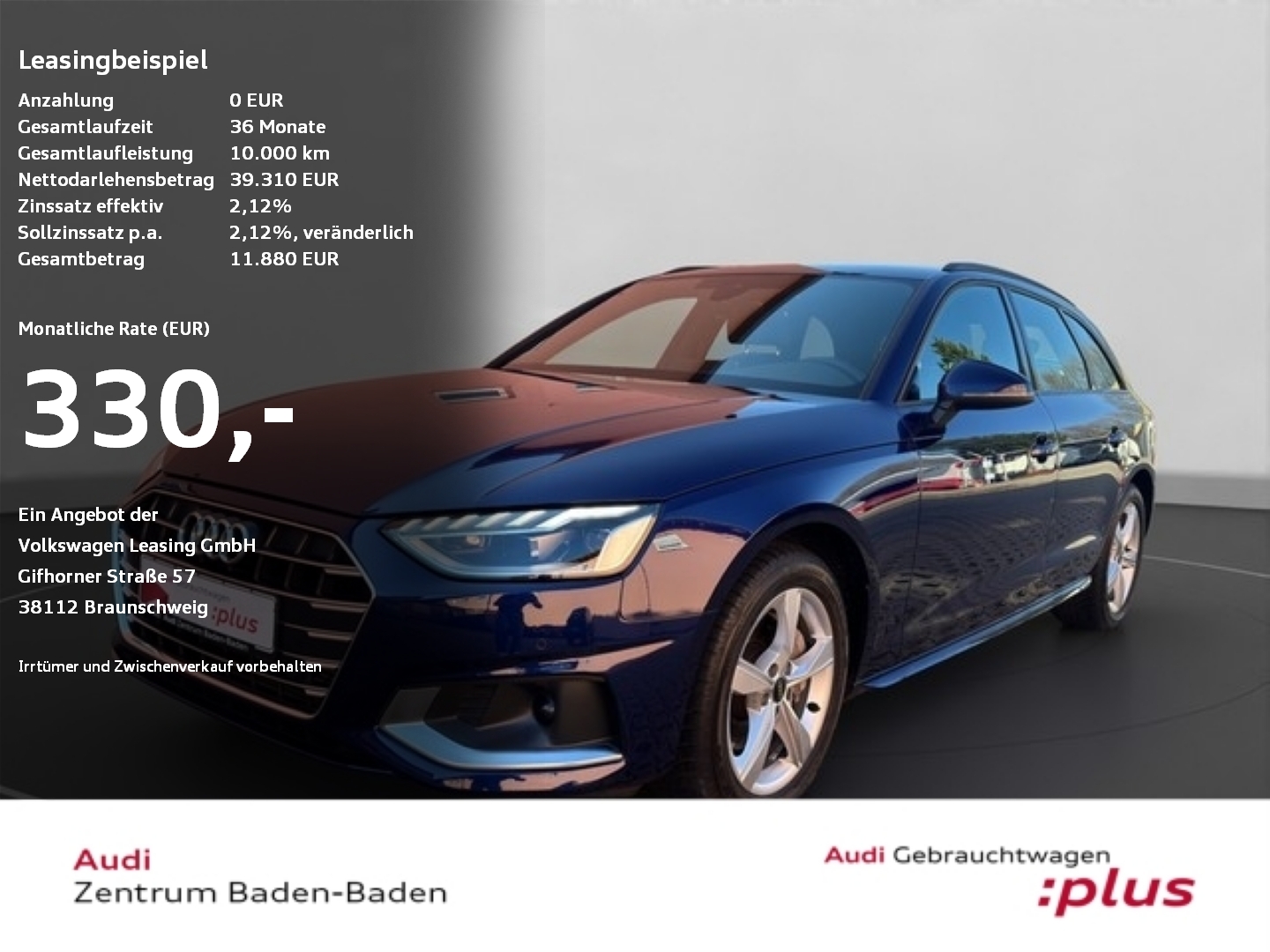 A4 Avant 40 TFSI advanced LEDER*NAVI*LED*VIRTUAL
