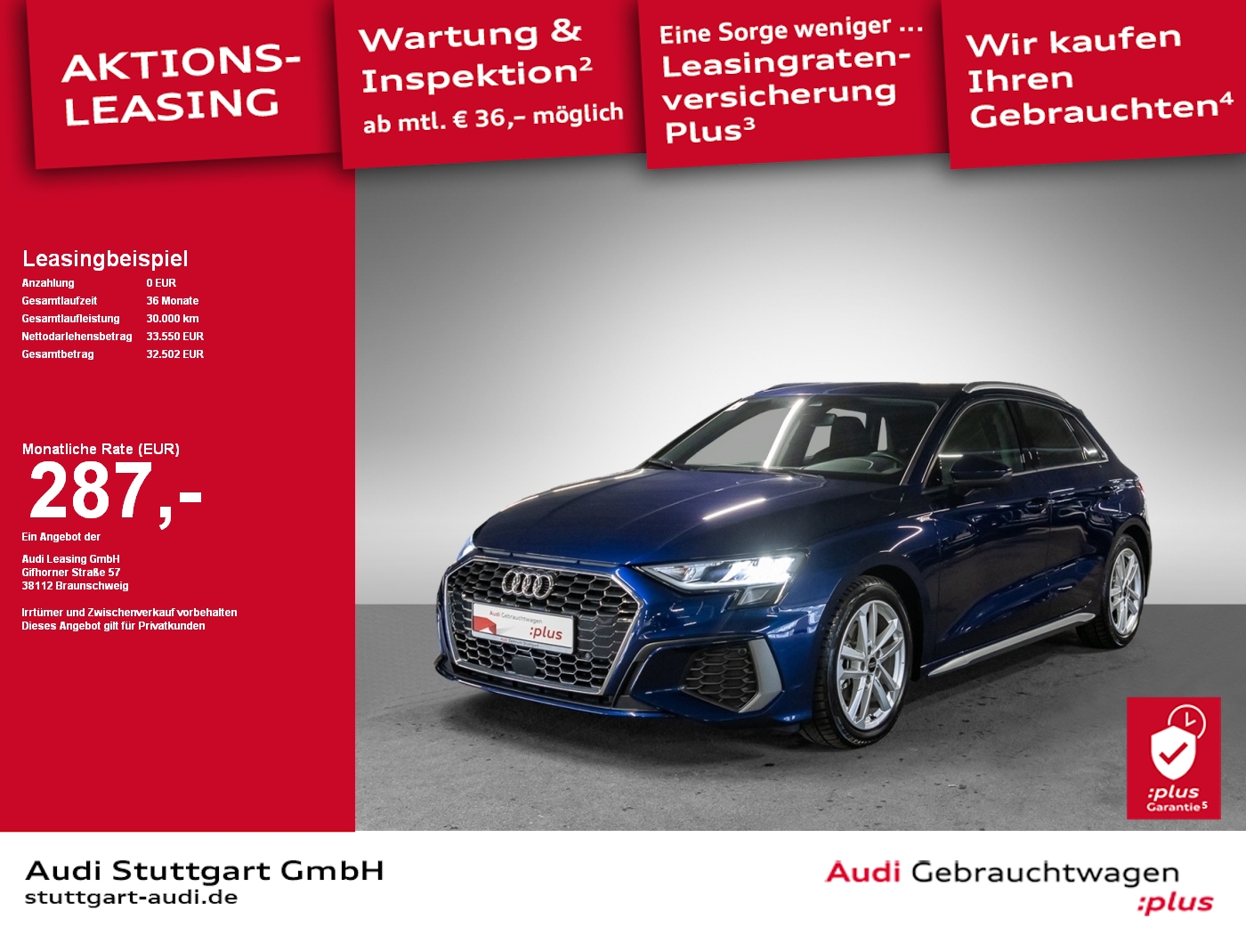Audi A3 Sportback S line VC