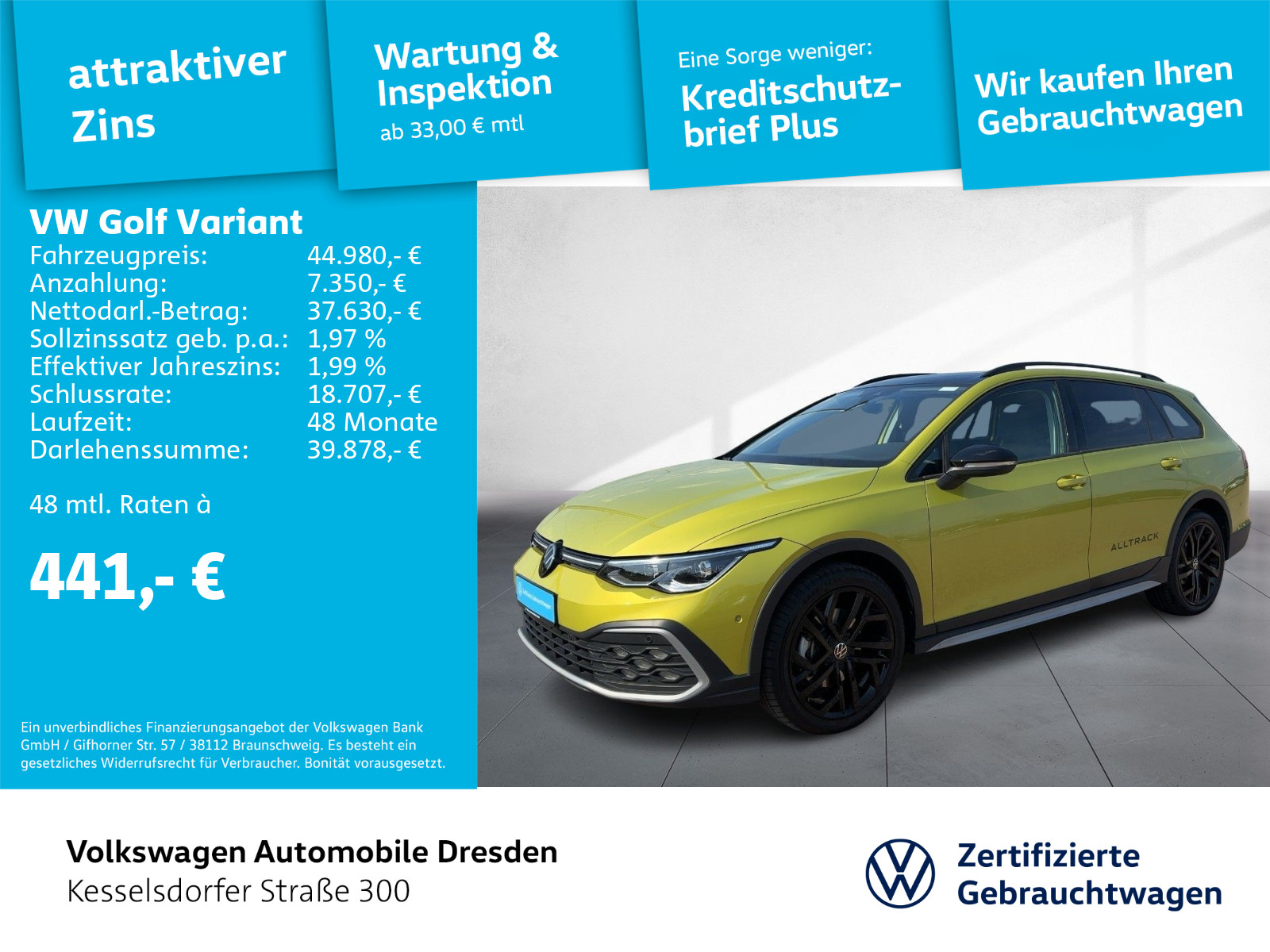 Golf VIII Variant Alltrack 2.0 TDI DSG 4M Navi AHZV Kamera LED