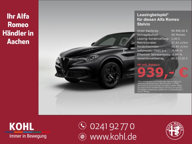 Stelvio Quadrifoglio Q4 2.9 V6 Bi-Turbo 520PS AT8 Navi