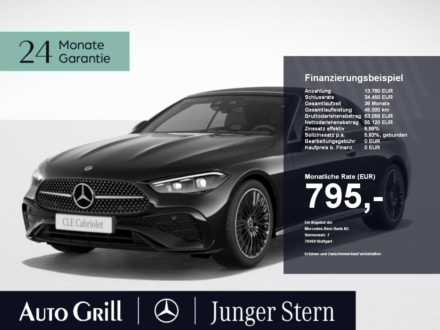 Mercedes-Benz CLE 200 AMG CLE 200 Cabrio AMG Burmester Distro