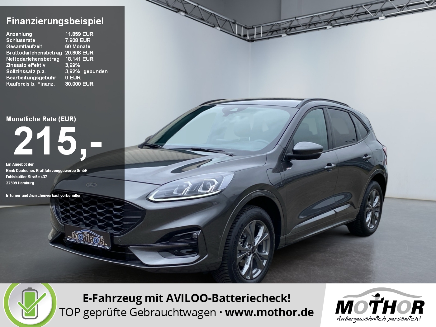 Kuga ST-Line 2.5 PHEV Duratec ACC HUD PDC NAVI