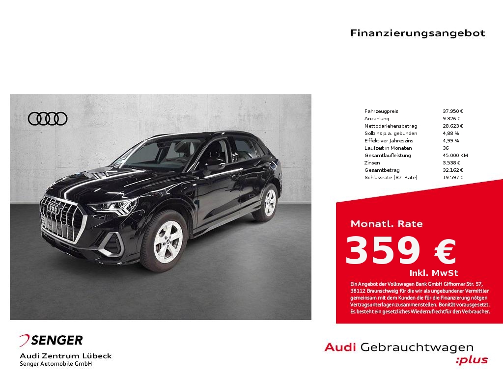 Q3 45 TFSI e S line S tronic Navi Matrix PDC SHZ
