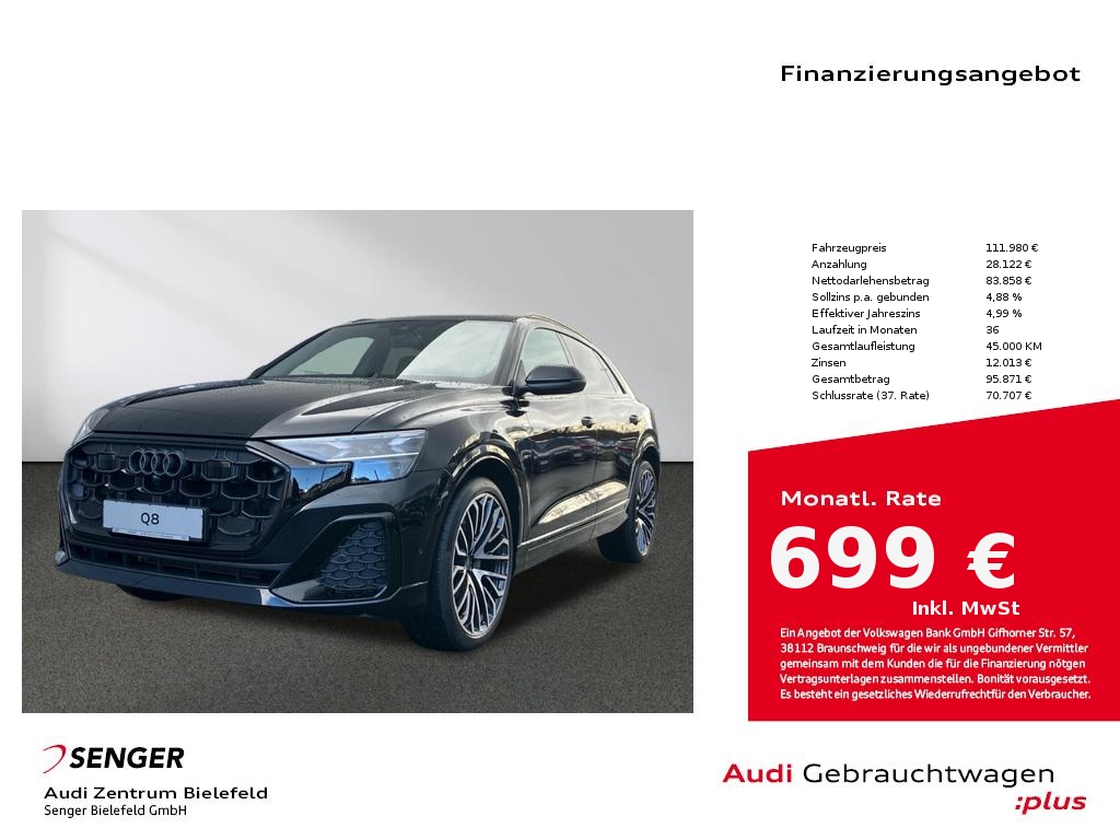 Q8 SUV 50 TDI quattro Allradlenkung Matrix Navi 