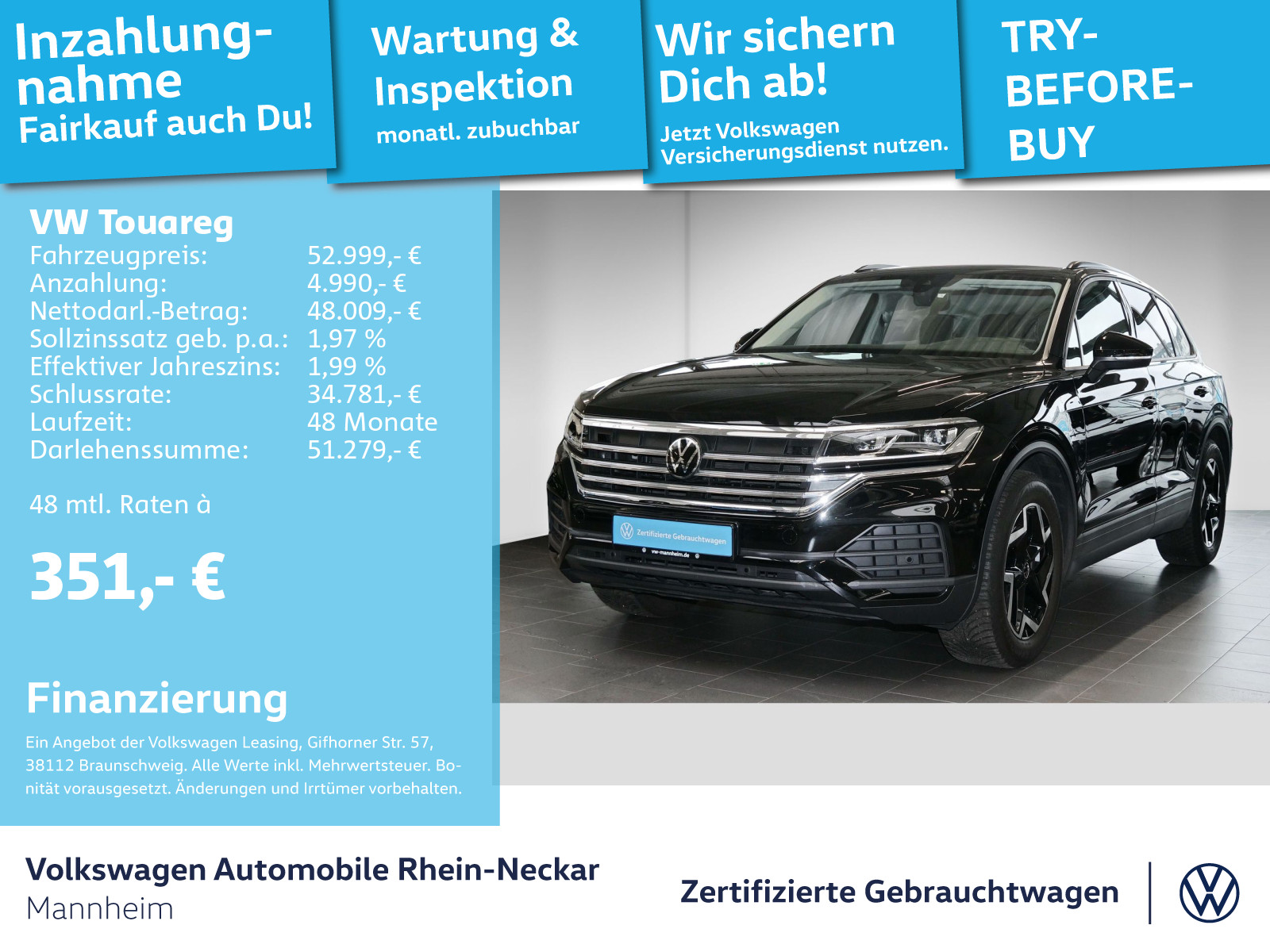 Touareg 3.0 TDI 4Motion AHK Navi Kamera LED uvm