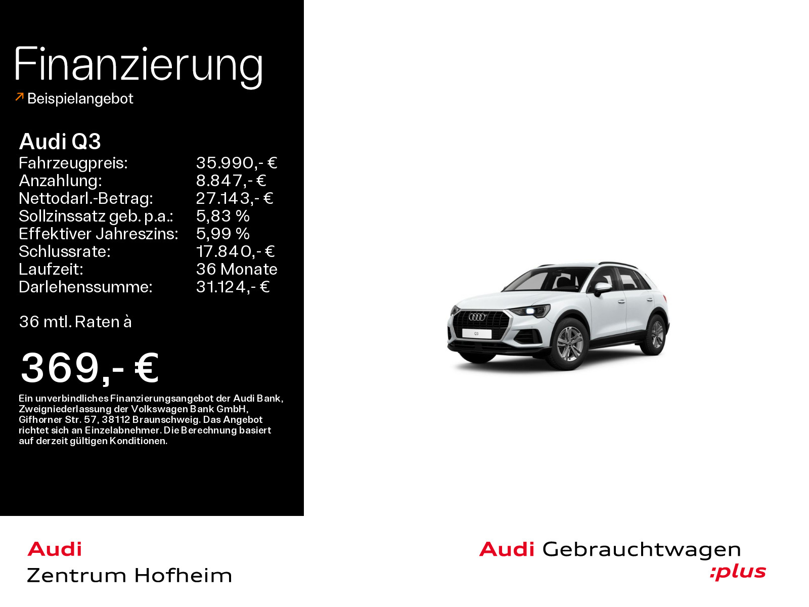 Q3 35 TDI S tro*Sonos*LED*Virtual*Navi*Kamera*ACC*AHK*