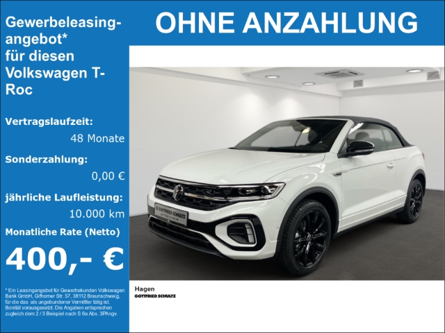 T-Roc Cabriolet R-Line 1.5 TSI DSG Black StyleLED+KAMERA+NAVI