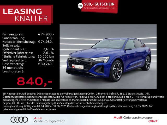 Q8 Sportback e-tron S line 55 qu 2x MATRIX 21"