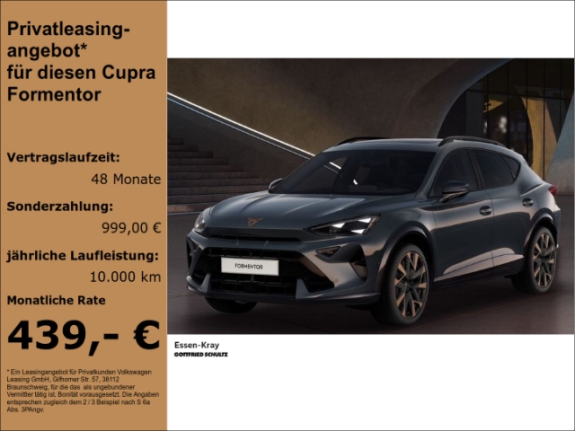 Formentor CUPRA VZ 2.0 TSI DSG 4DRIVE Pano Sennheiser Kessy