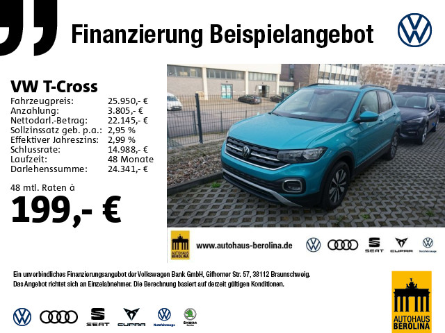 Volkswagen T-Cross 1.0 TSI Move R