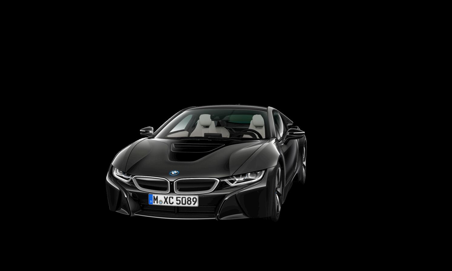 i8 Coupé i Interieurdesign Accaro Laser HeadUp