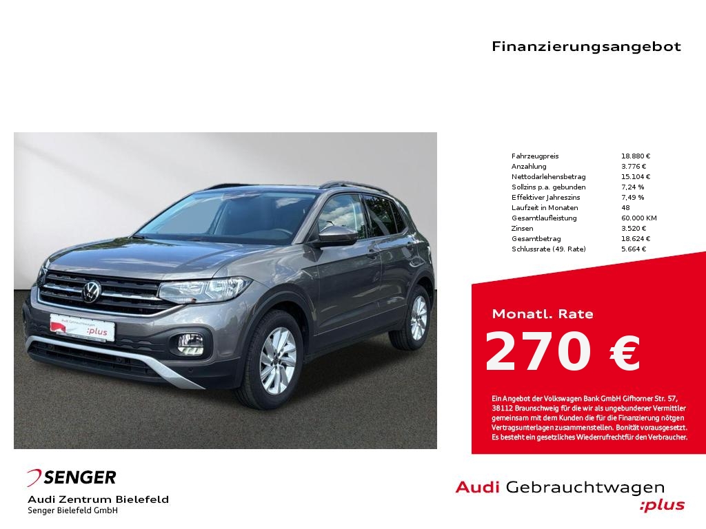 T-Cross Life 1.0 TSI CarPlay PDC Sitzheizung