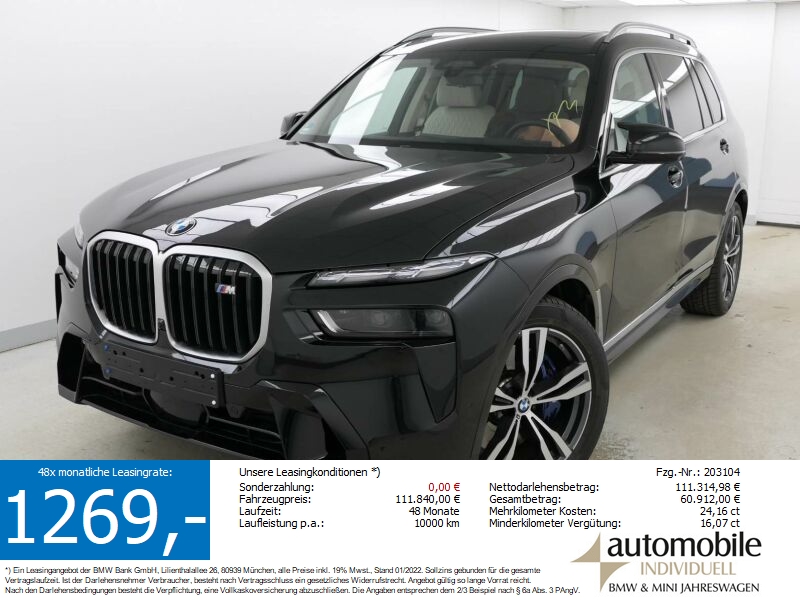 X7 M60i xDrive Individual PanoramSkyLounge B&W